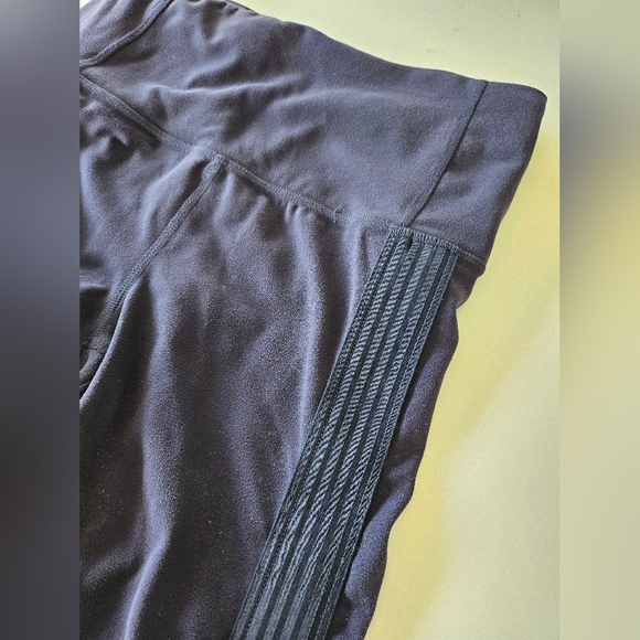 Athleta Women's Side Stripe Salutation 7/8 Hi-rise Legging Navy XS Mesh Yoga - Picture 5 of 15